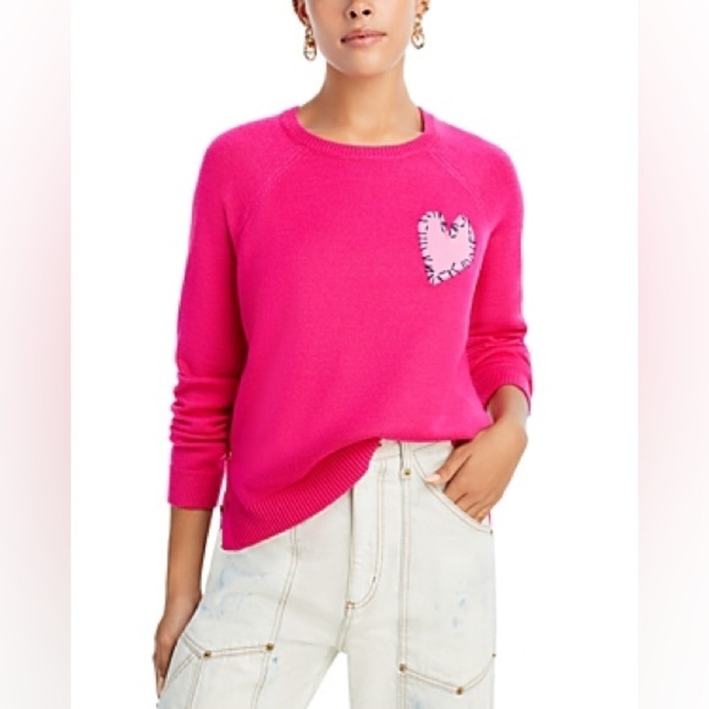 AQUA x Kerri Rosenthal Girls' Button Side Sweater Little Kid Size XS